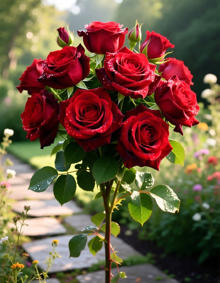 Fresh Rose Flowers