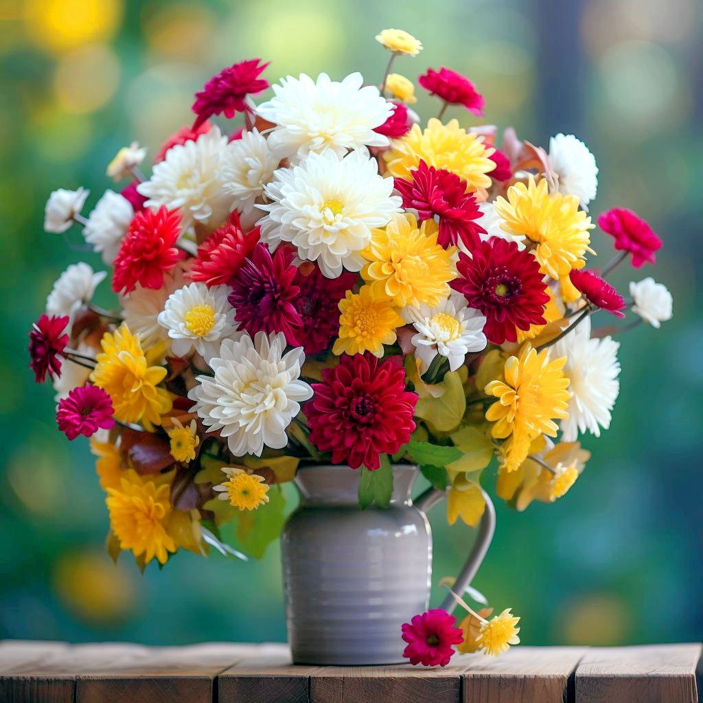 Fresh Chrysanthemum Flowers