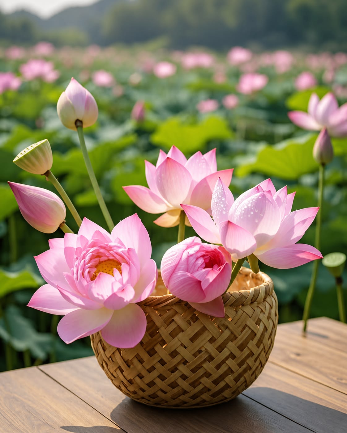 Fresh Lotus Flowers