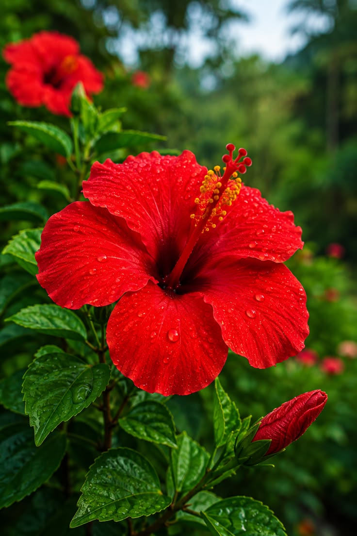 Fresh Hibiscus Flowers